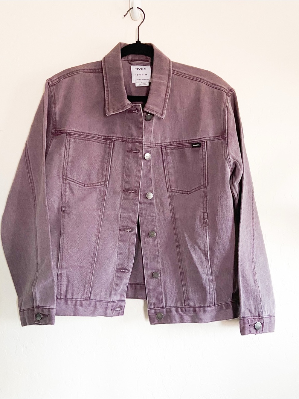 RVCA Purple Wash Denim Jacket
